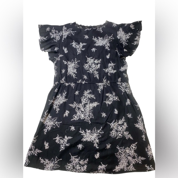 Floral Black and White Dress Size Large - Picture 6 of 11